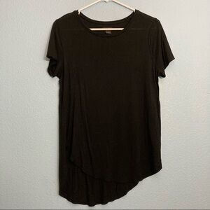 Halogen Black Tee - Small - High Low Style